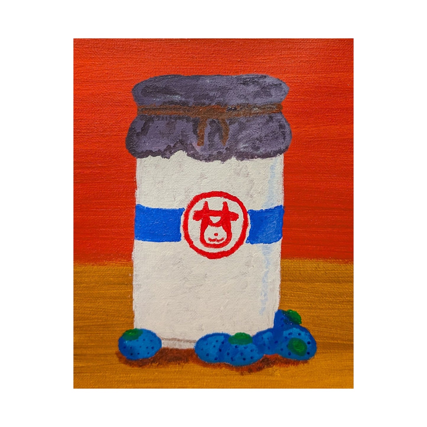 MooMoo Milk and Berries Still Life